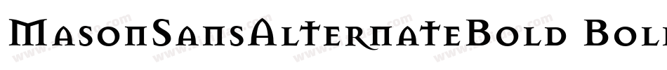 MasonSansAlternateBold Bold字体转换